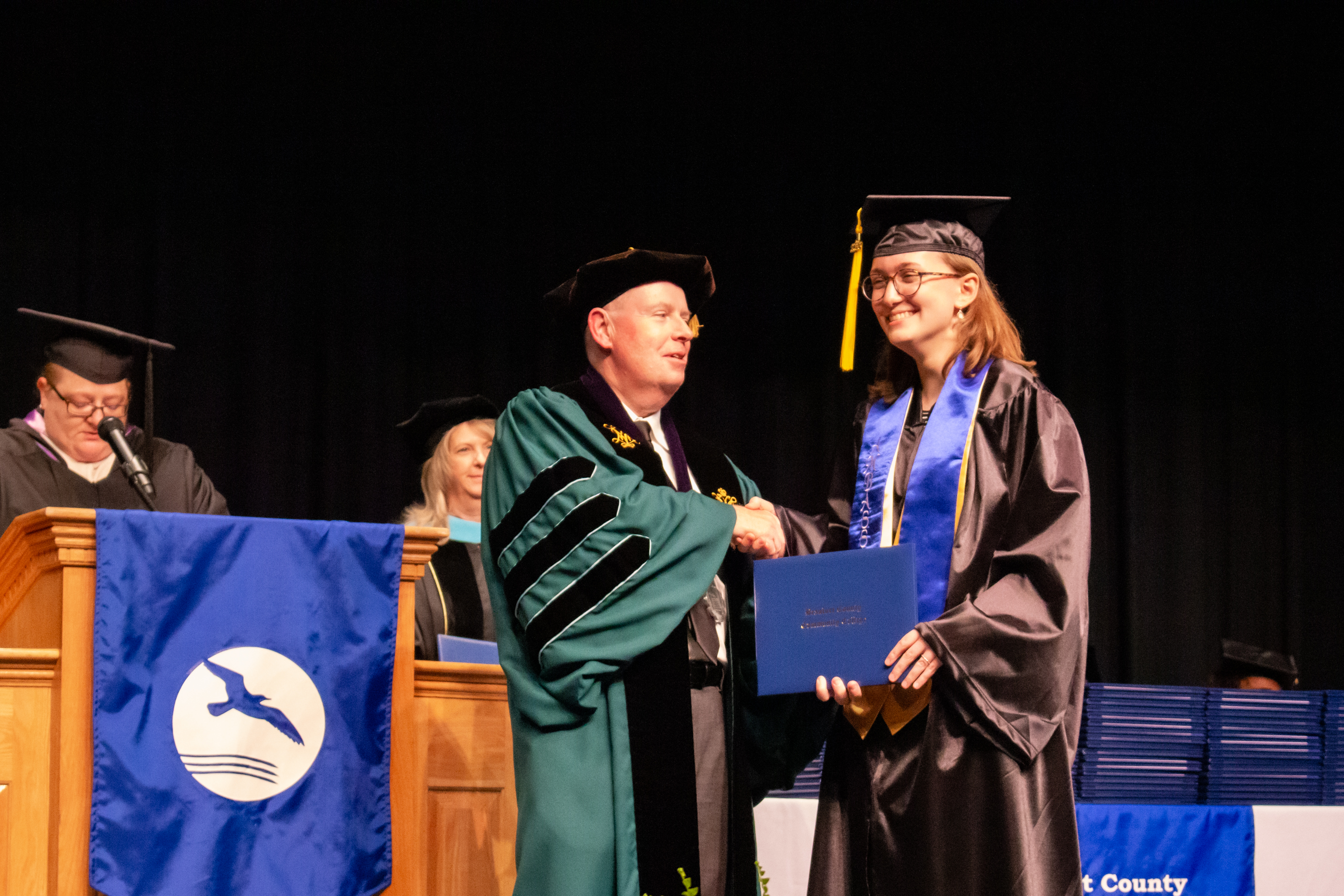 a person receives a degree at graduation