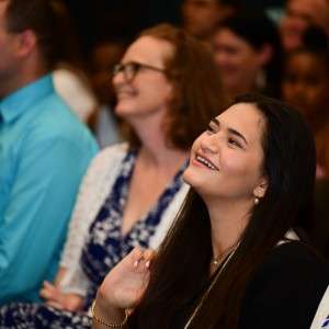 women in audience