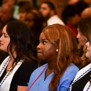 Student in audience