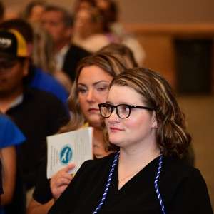 Several Students in audience