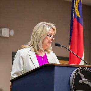 Person at podium