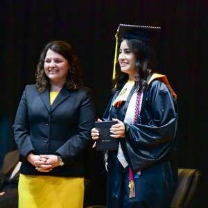 2 women on stage