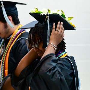 Woman with mortarboard
