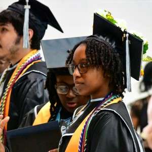 Students at graduation