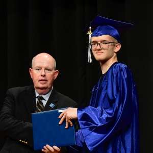 2 men and a certificate
