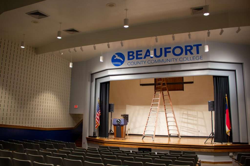 A stage