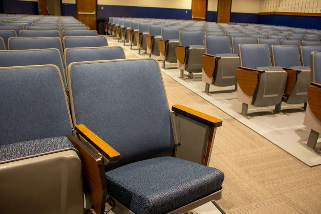 Chairs in an auditorium