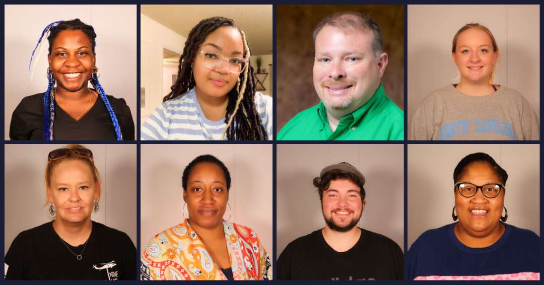 eight people in a collage