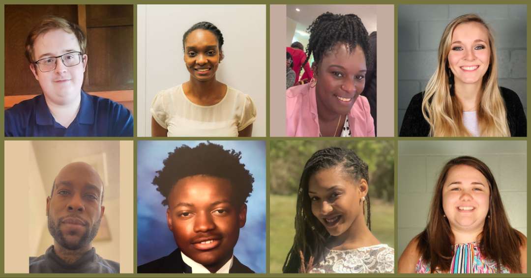 eight people in a collage