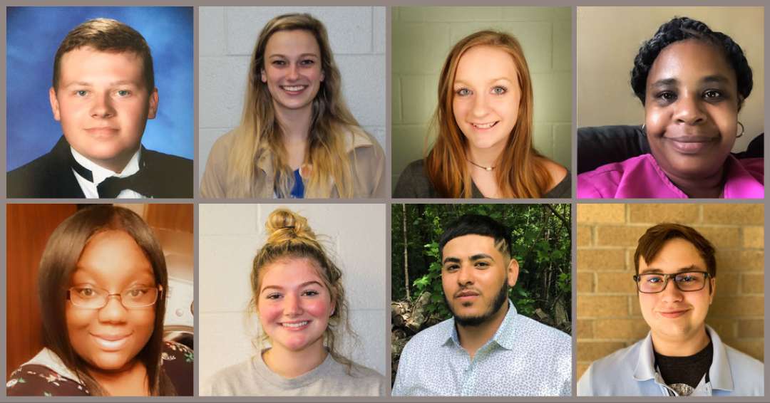 8 people in a collage