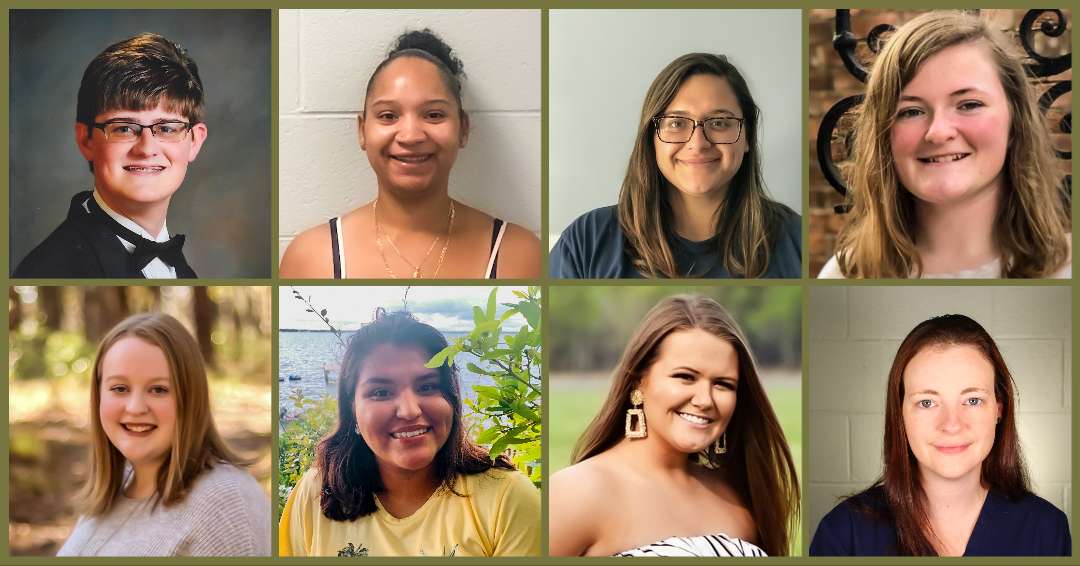 Eight people in a collage