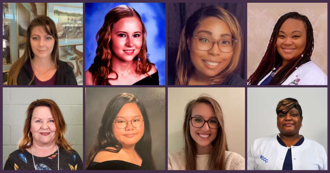 eight people in a collage