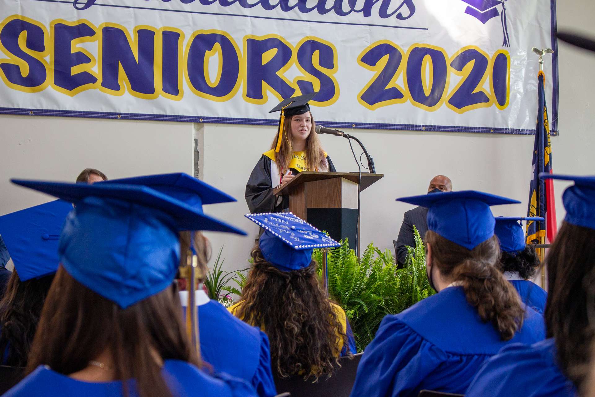 a person at graduation