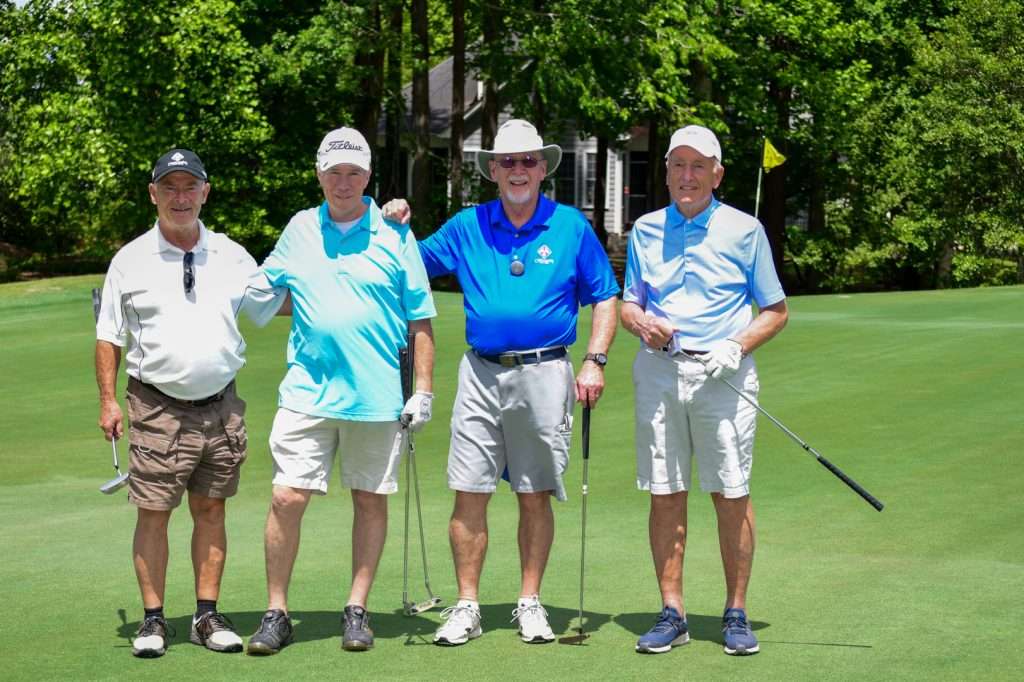 People on a golf course