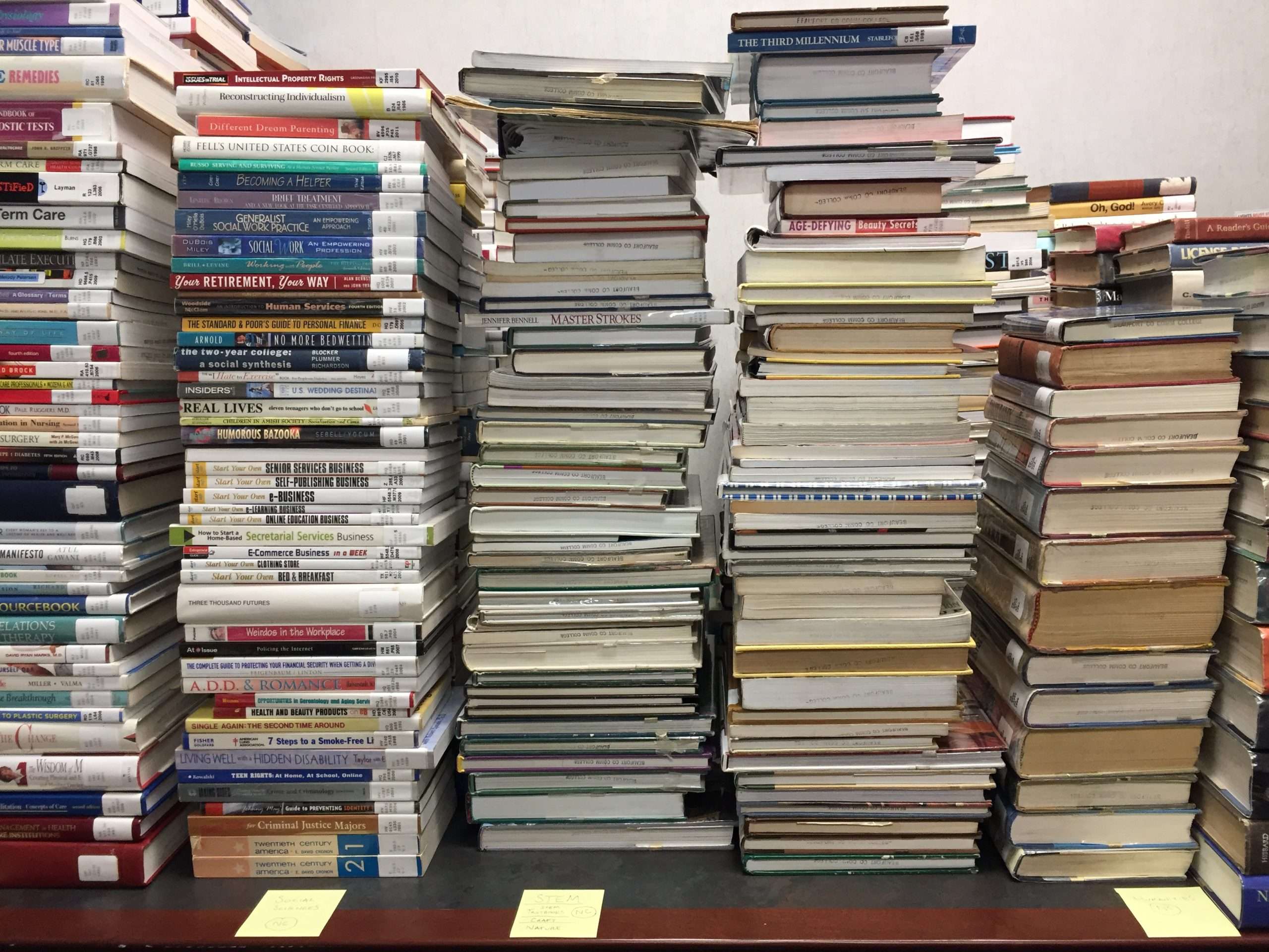Stacks of books