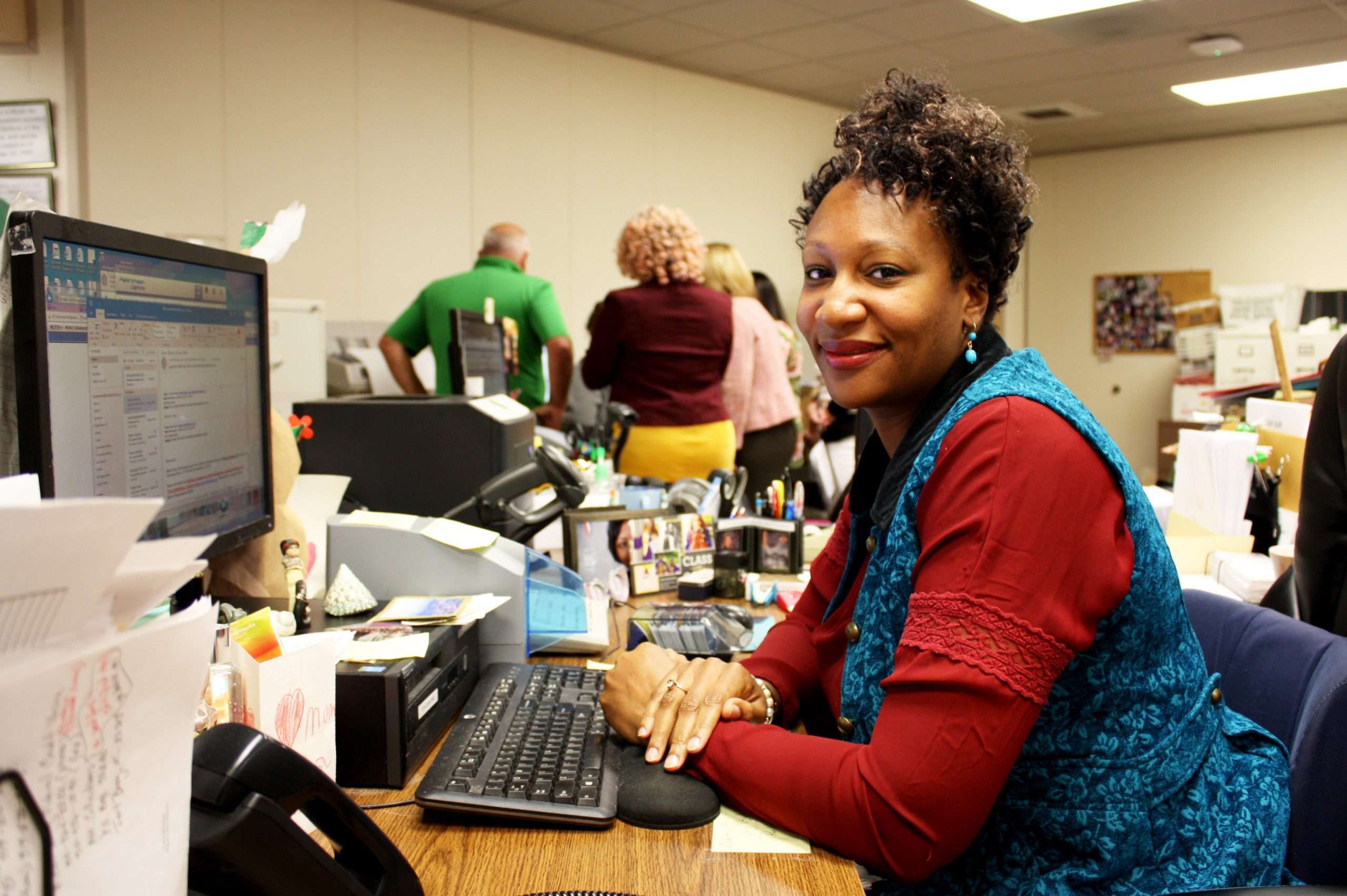 Person at a computer