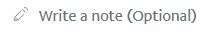 Write a note