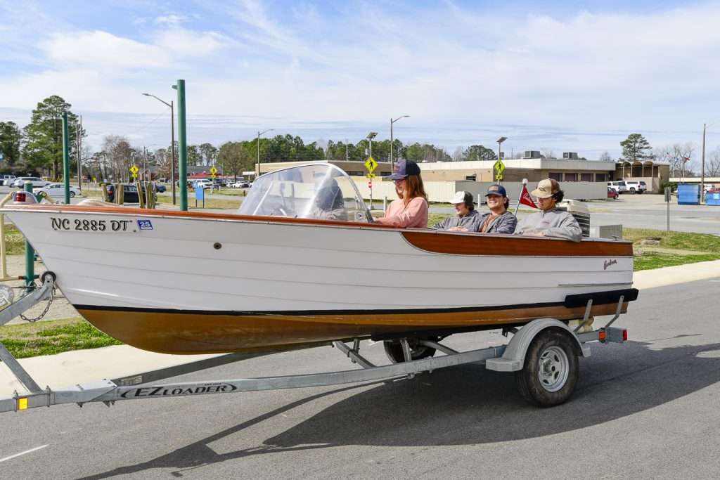 People sitting in a boat