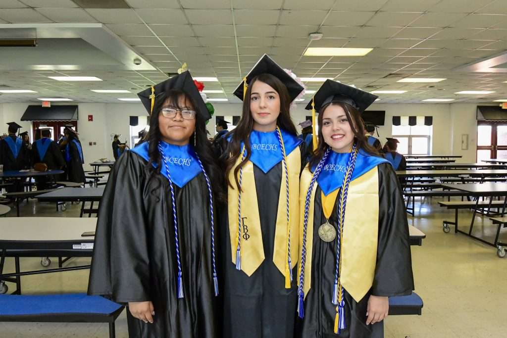 three graduates