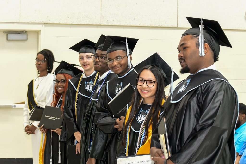 large group of graduates