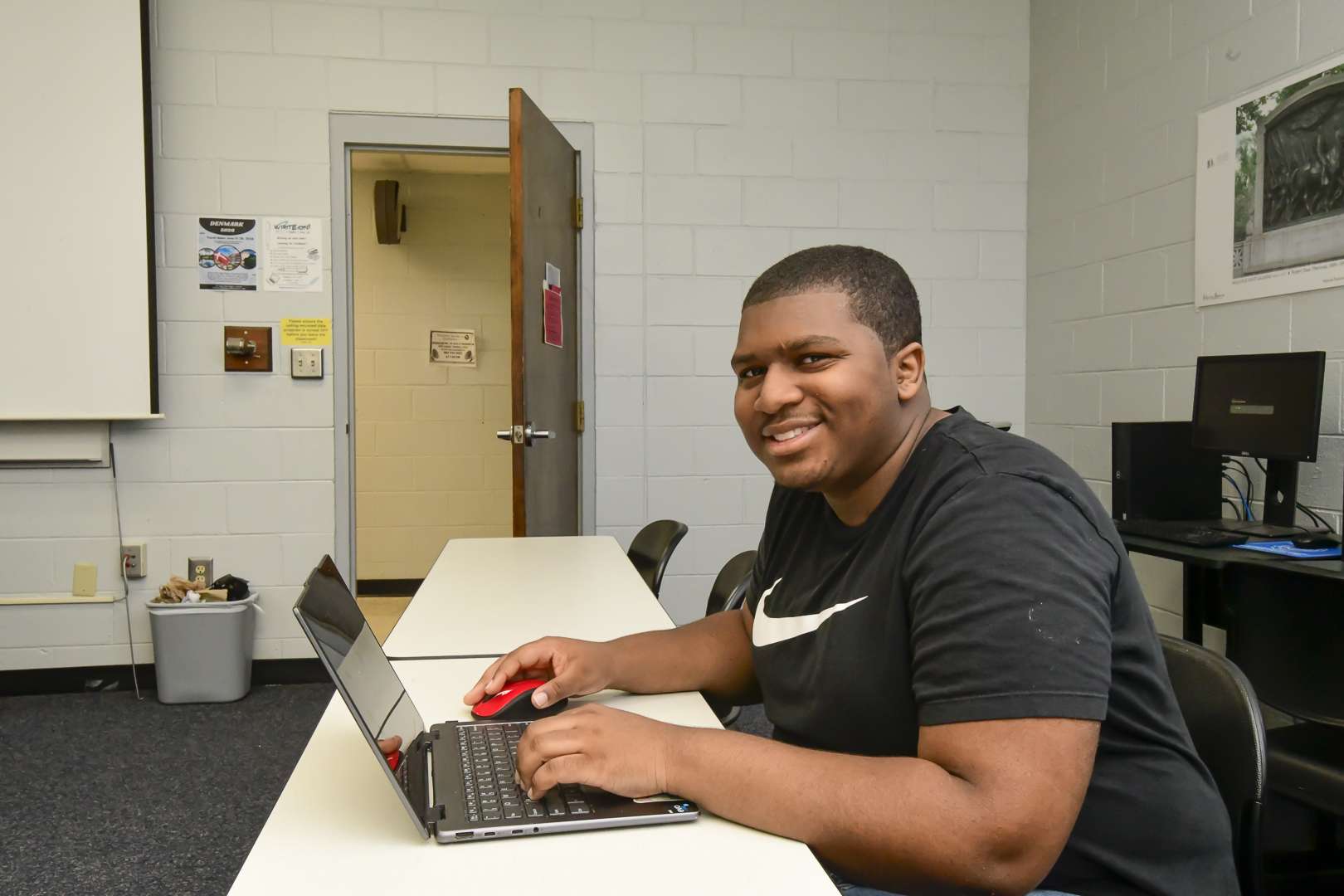 person with a laptop