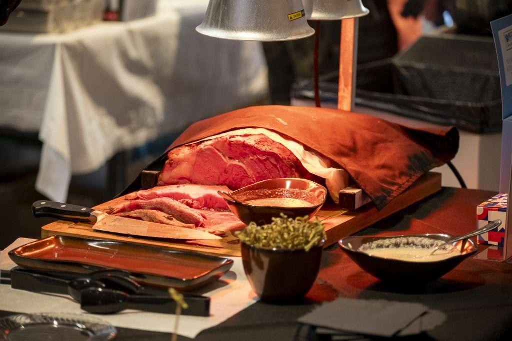 Carved meat