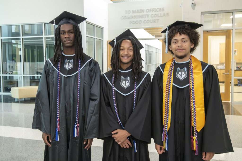 three graduates