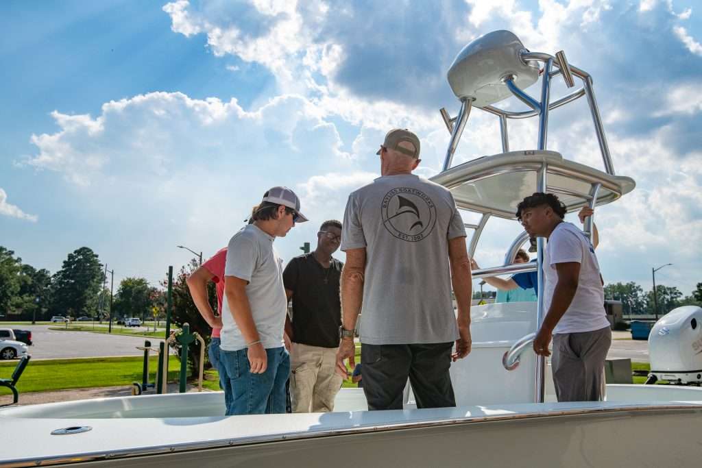 Bayliss Boatworks Visits BCCC to Launch New Boat Manufacturing Partnership