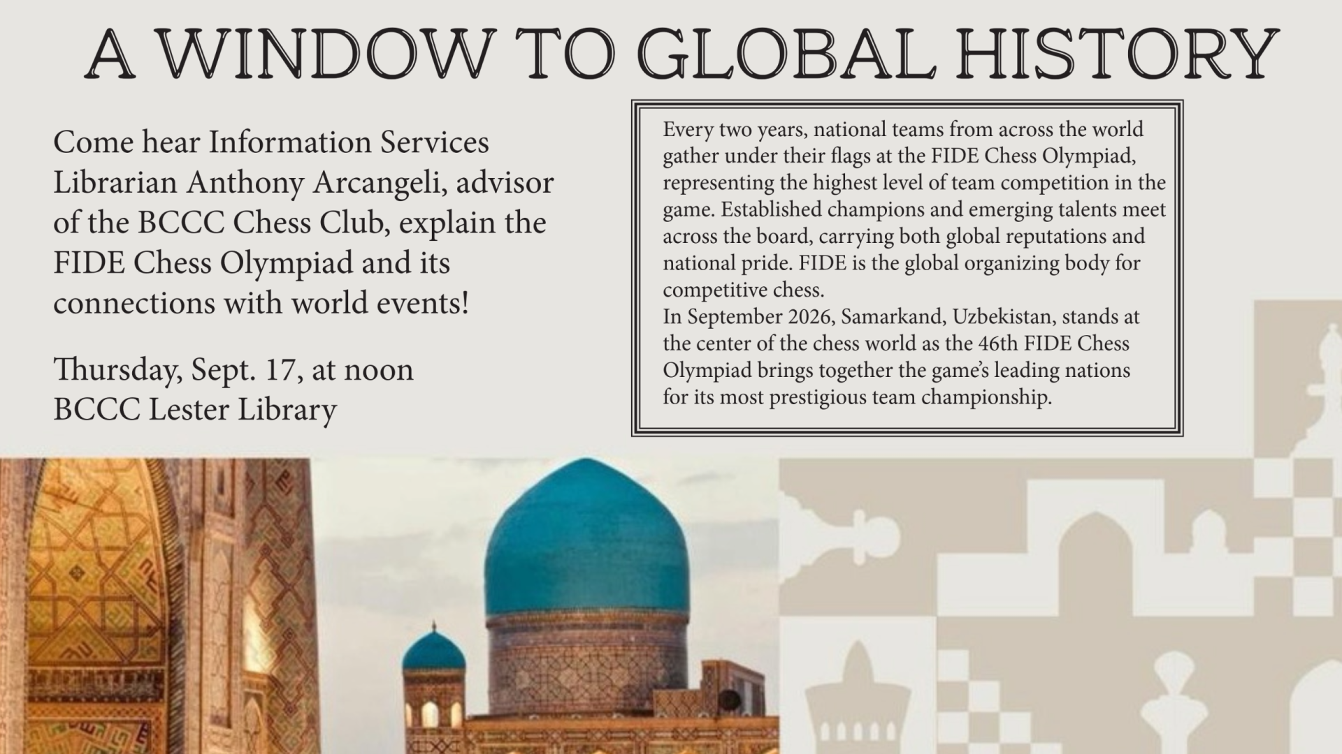 Text: the 46th Fide Chess Olympiad a window into global history